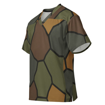 German WWI Turtle Shell Stahlhelm CAMO Unisex American Football Jersey