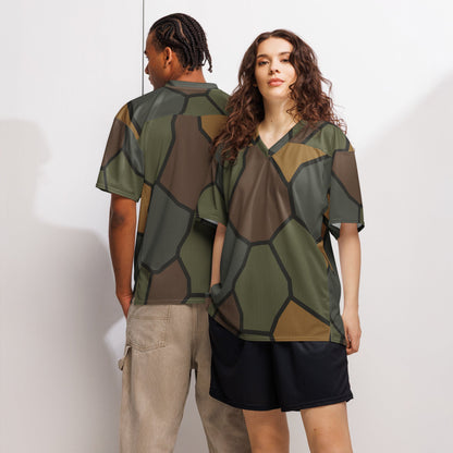 German WWI Turtle Shell Stahlhelm CAMO Unisex American Football Jersey
