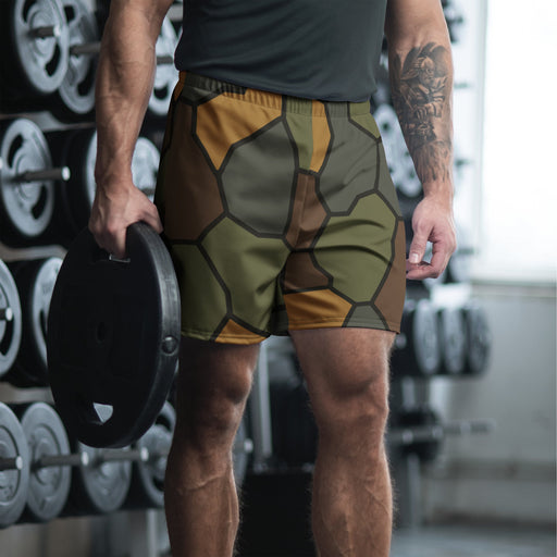 Turtle Shell Stahlhelm CAMO Unisex Athletic Long Shorts - 2XS
