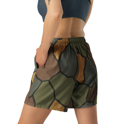 German World War I Turtle Shell Stahlhelm Helmet CAMO Unisex Athletic Long Shorts