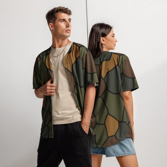 German World War I Stahlhelm Helmet CAMO Unisex Baseball Jersey - 2XS