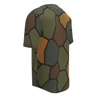 German World War I Turtle Shell Stahlhelm Helmet CAMO Unisex Baseball Jersey