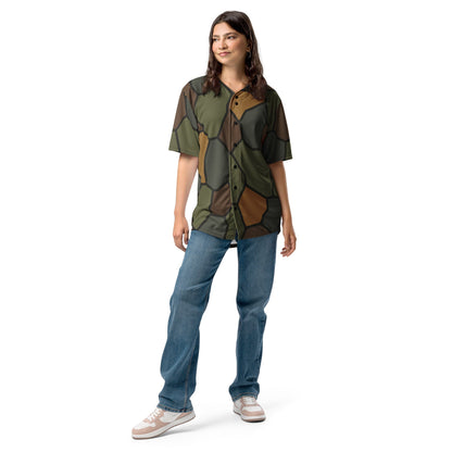 German World War I Turtle Shell Stahlhelm Helmet CAMO Unisex Baseball Jersey