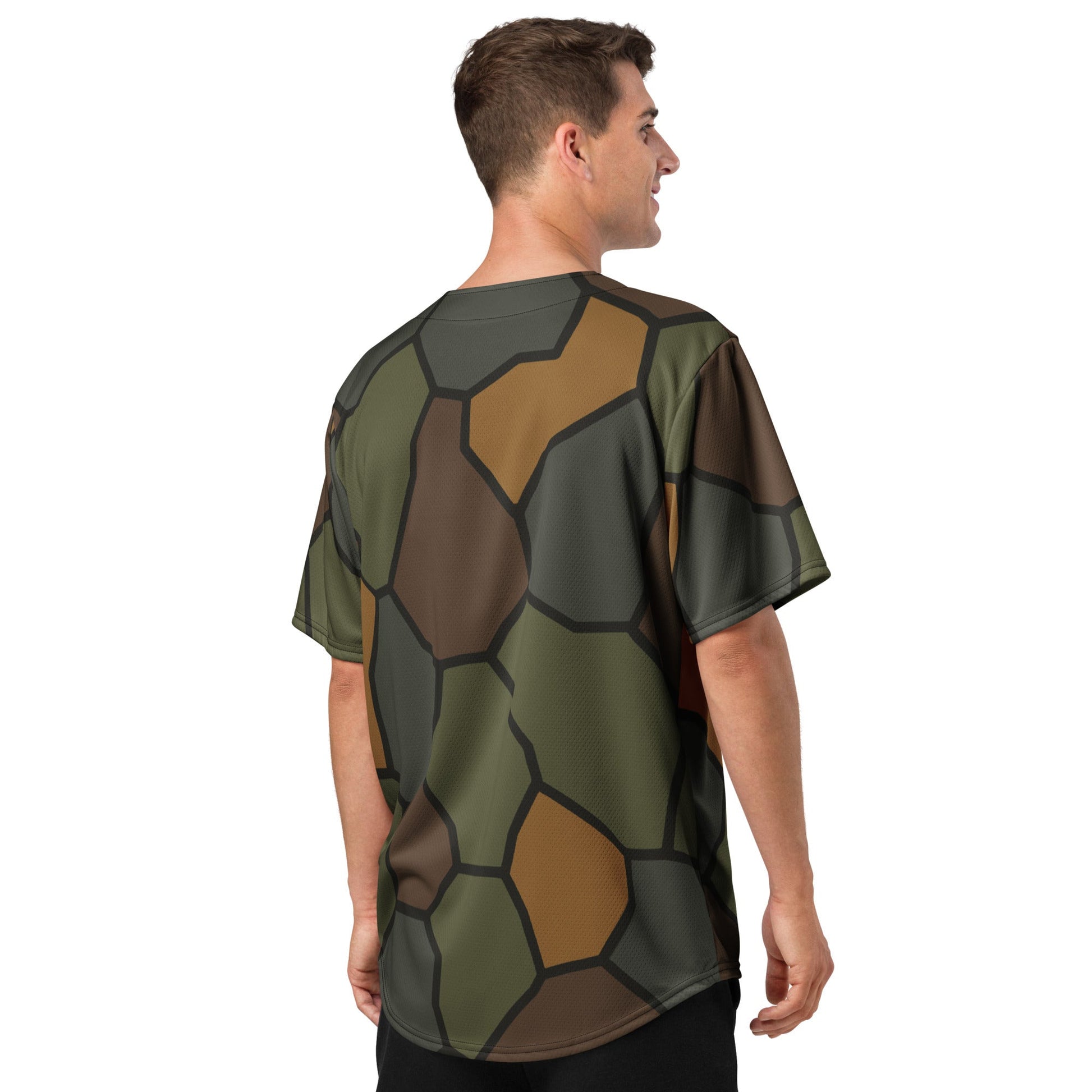 German World War I Turtle Shell Stahlhelm Helmet CAMO Unisex Baseball Jersey