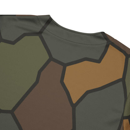 German World War I Turtle Shell Stahlhelm Helmet CAMO Unisex Baseball Jersey