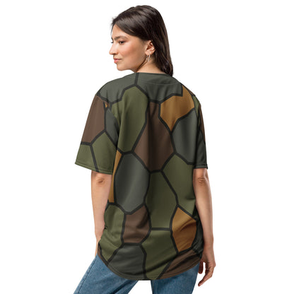German World War I Turtle Shell Stahlhelm Helmet CAMO Unisex Baseball Jersey