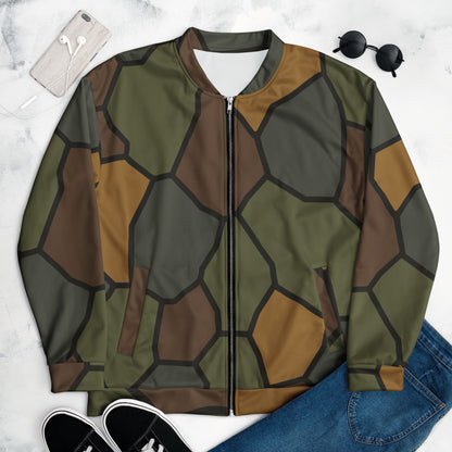 German World War I Turtle Shell Stahlhelm Helmet CAMO Unisex Bomber Jacket