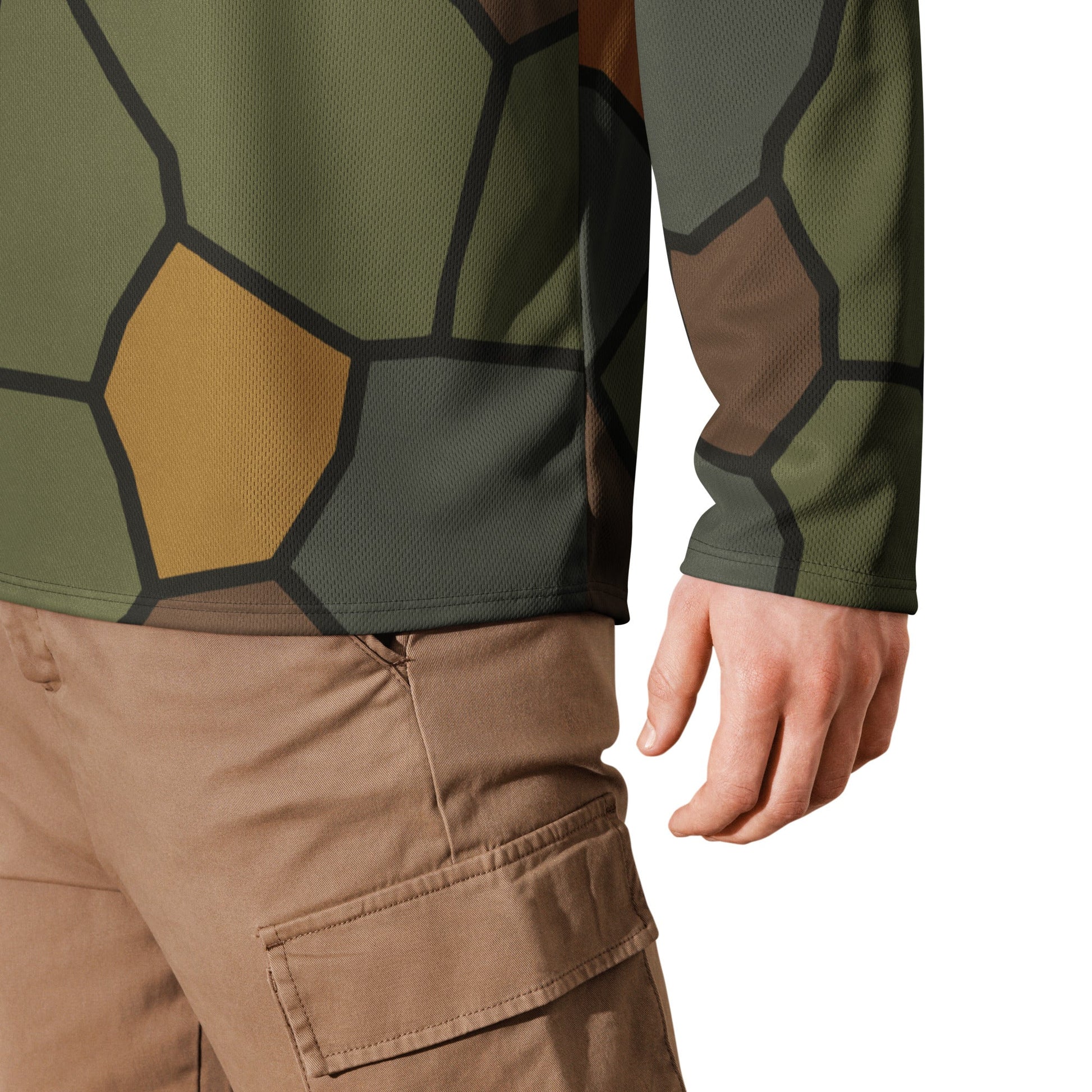 German World War I Turtle Shell Stahlhelm Helmet CAMO Unisex Hockey Fan Jersey
