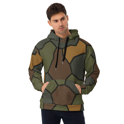German World War I Turtle Shell Stahlhelm Helmet CAMO Unisex Hoodie - 2XS
