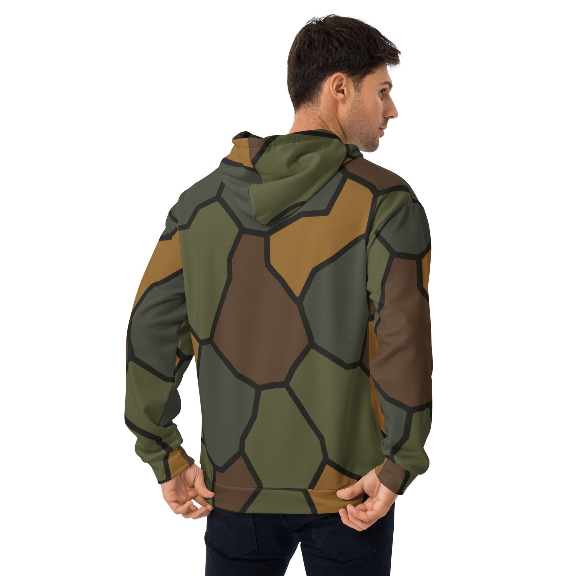German World War I Turtle Shell Stahlhelm Helmet CAMO Unisex Hoodie