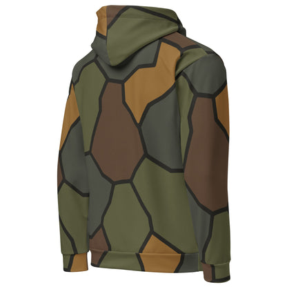 German World War I Turtle Shell Stahlhelm Helmet CAMO Unisex Hoodie