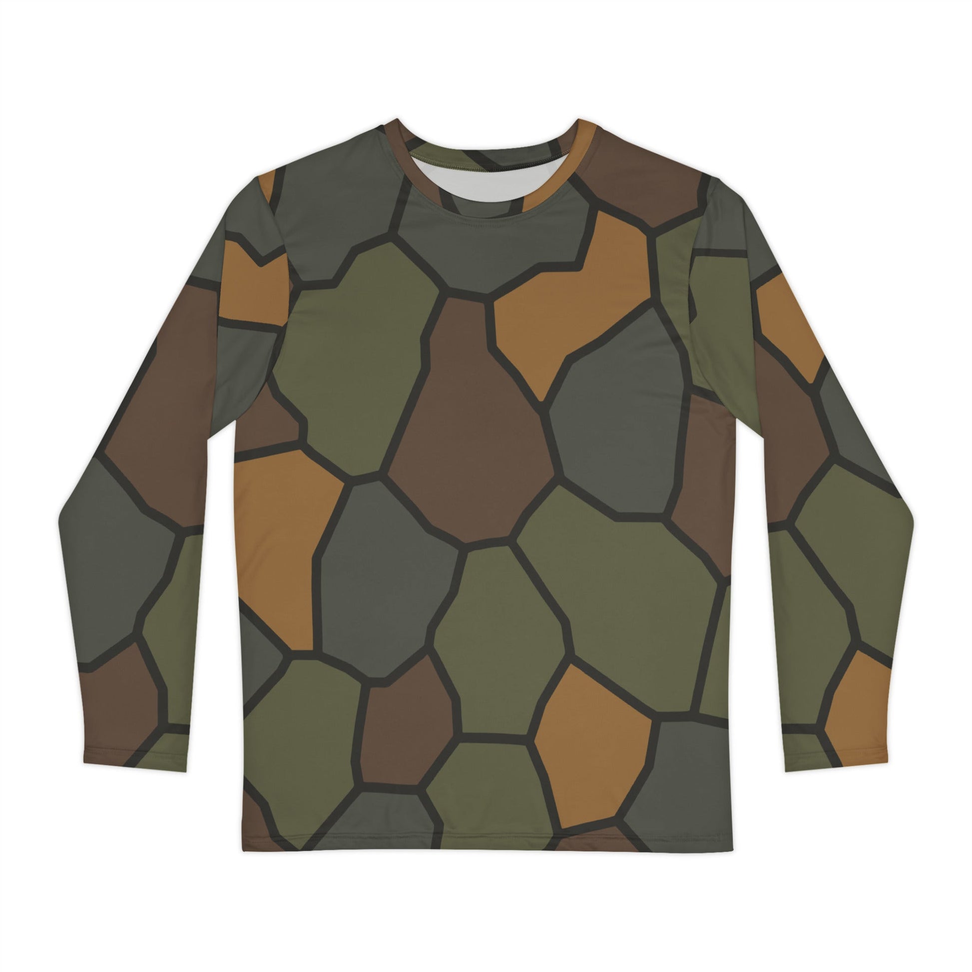 German WWI Turtle Shell Stahlhelm CAMO Unisex Long-Sleeve Shirt - XS