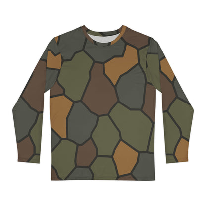 German WWI Turtle Shell Stahlhelm CAMO Unisex Long-Sleeve Shirt - XS