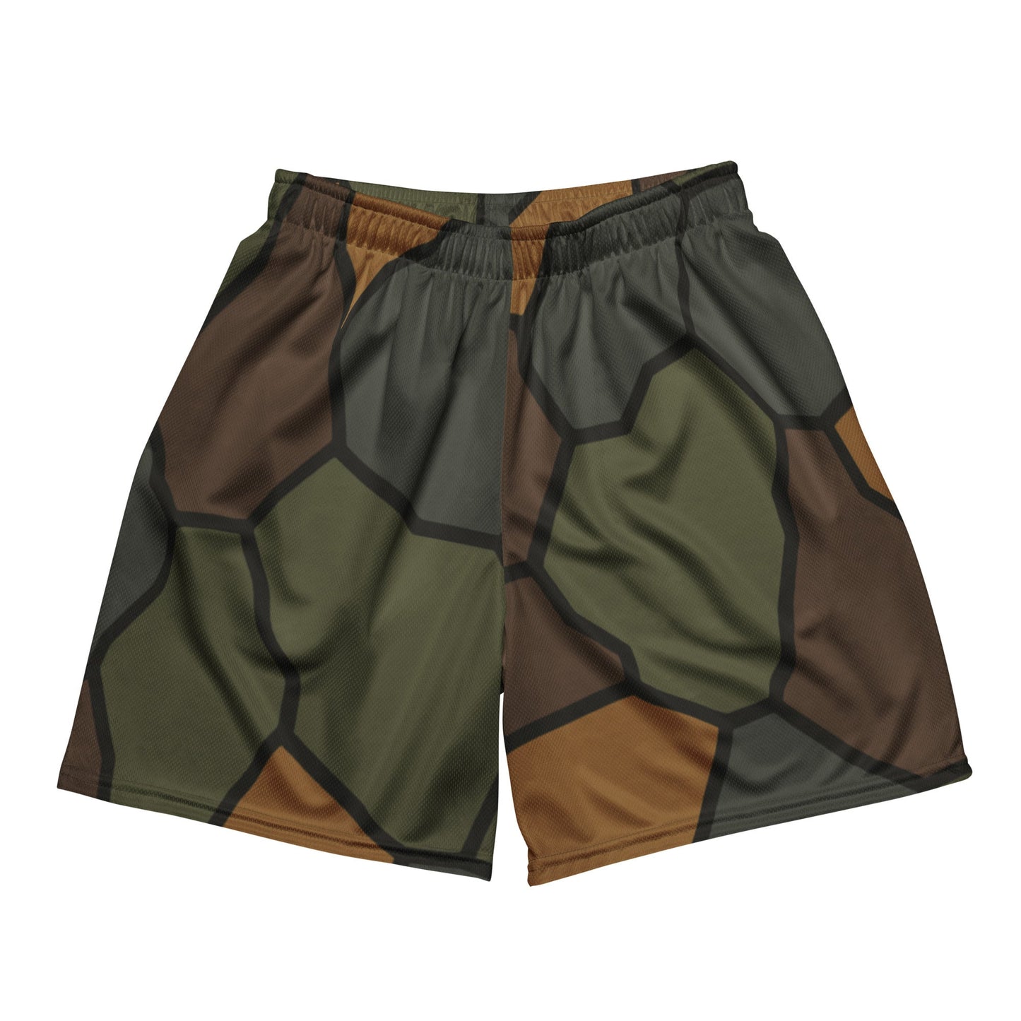 German World War I Turtle Shell Stahlhelm Helmet CAMO Unisex Mesh Shorts - 2XS