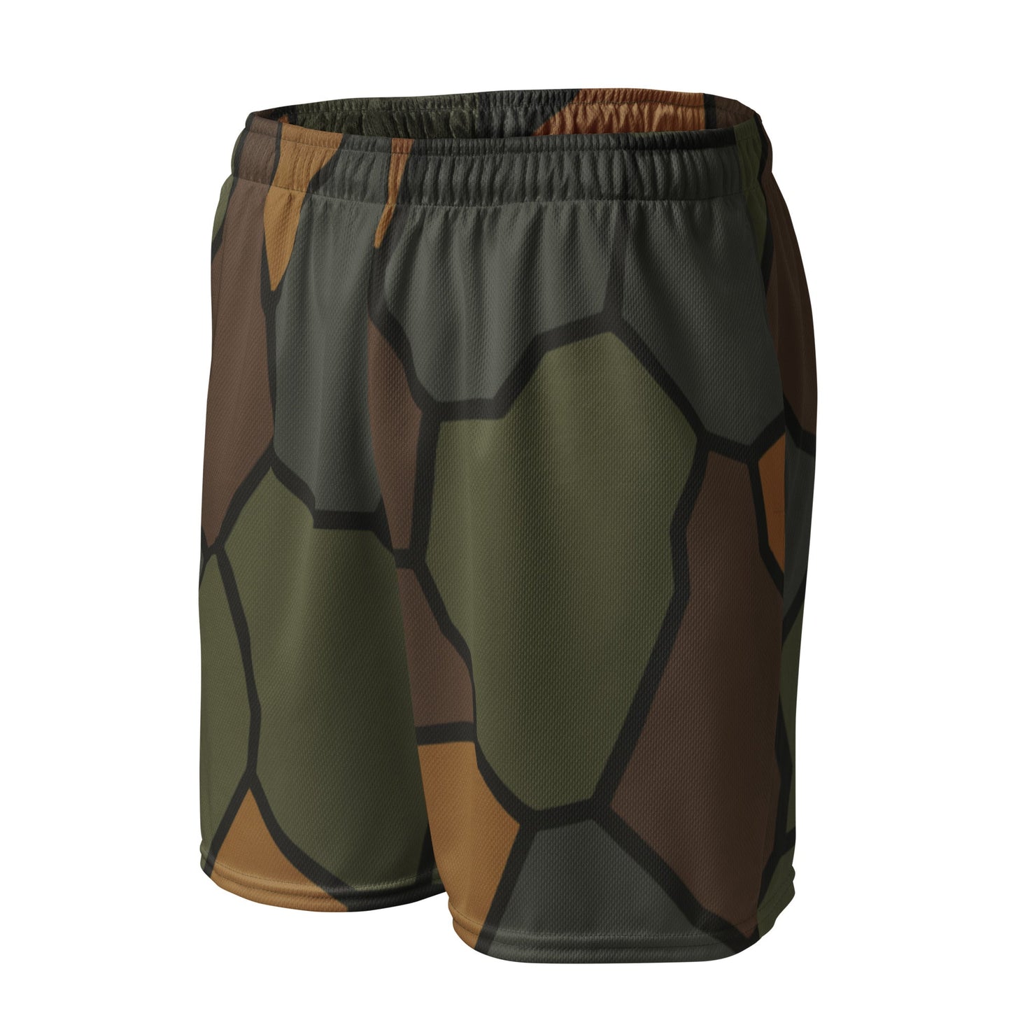 German World War I Turtle Shell Stahlhelm Helmet CAMO Unisex Mesh Shorts