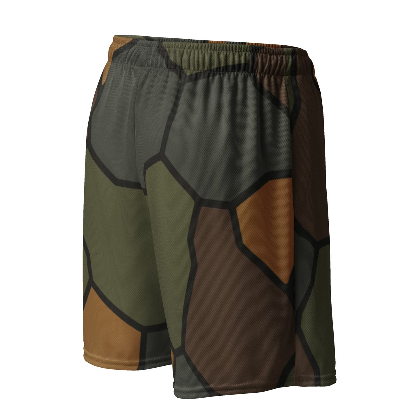 German World War I Turtle Shell Stahlhelm Helmet CAMO Unisex Mesh Shorts