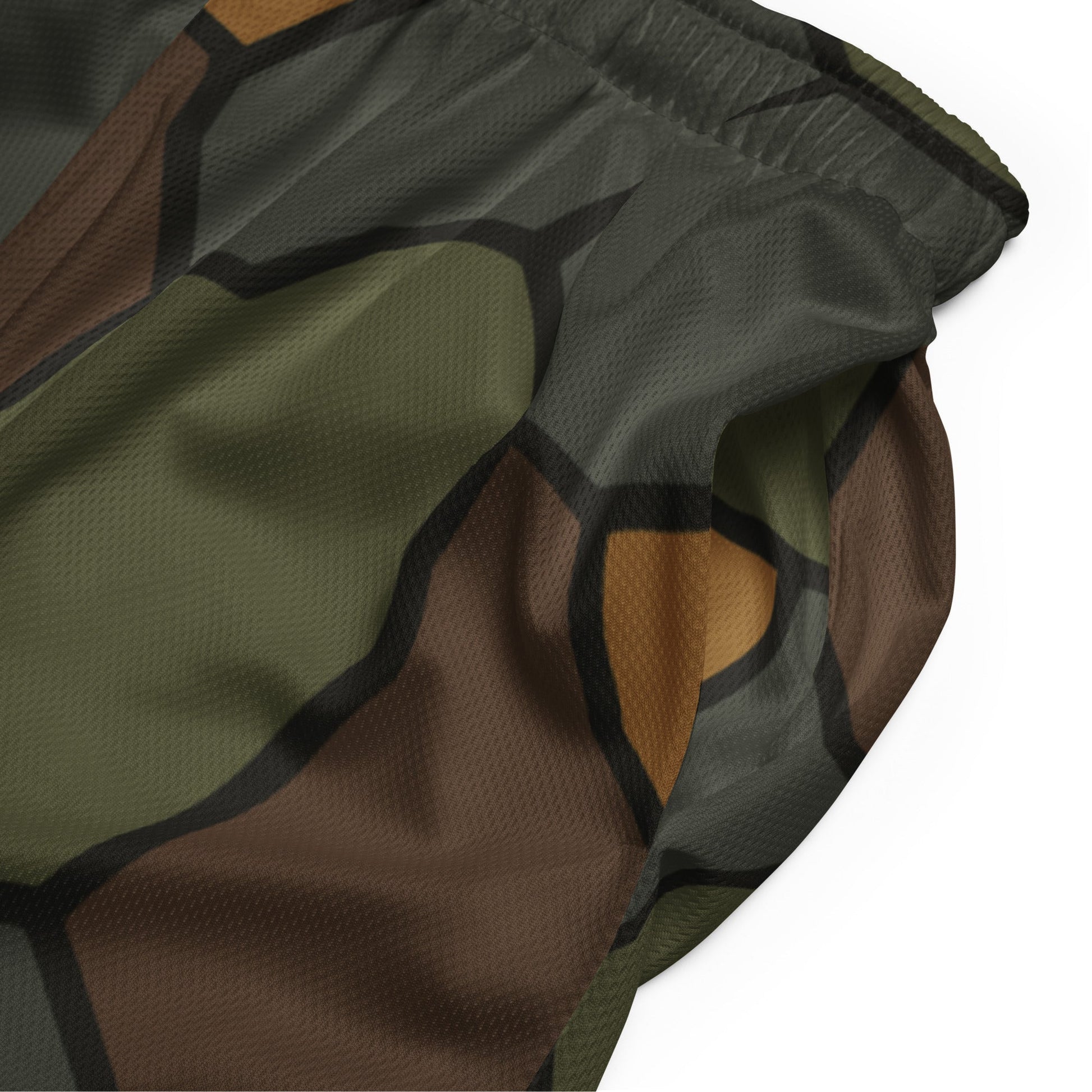 German World War I Turtle Shell Stahlhelm Helmet CAMO Unisex Mesh Shorts