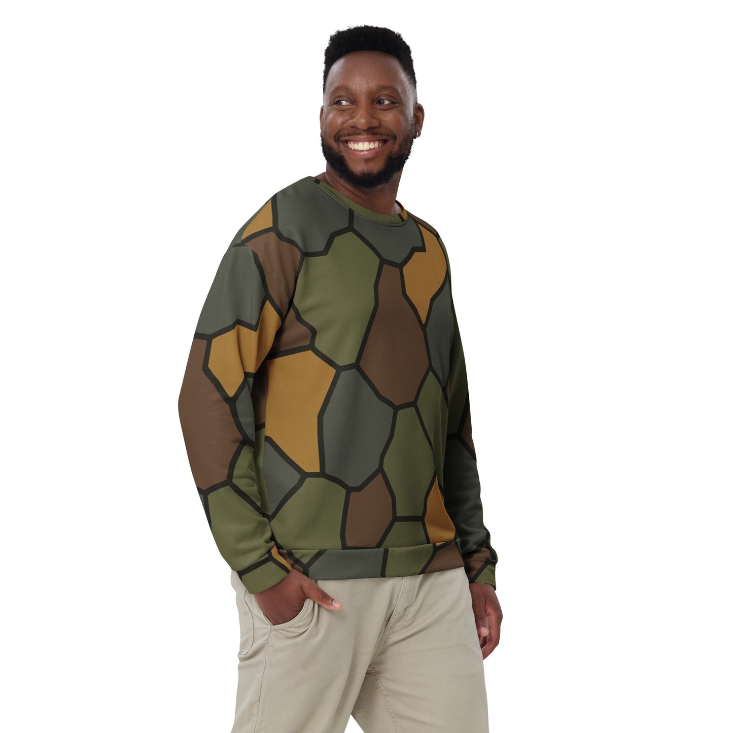 German WWI Turtle Shell Stahlhelm CAMO Unisex Sweatshirt