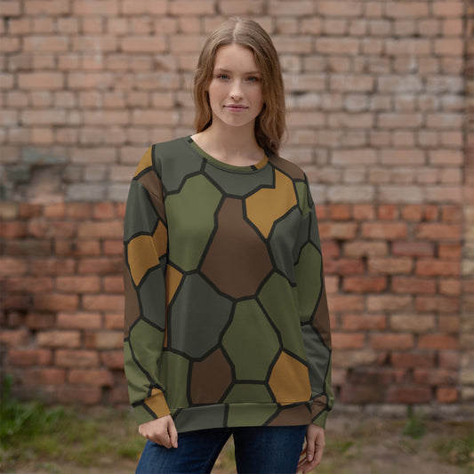 German WWI Turtle Shell Stahlhelm CAMO Unisex Sweatshirt