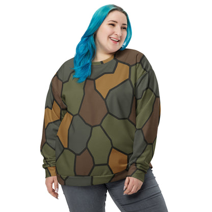 German WWI Turtle Shell Stahlhelm CAMO Unisex Sweatshirt