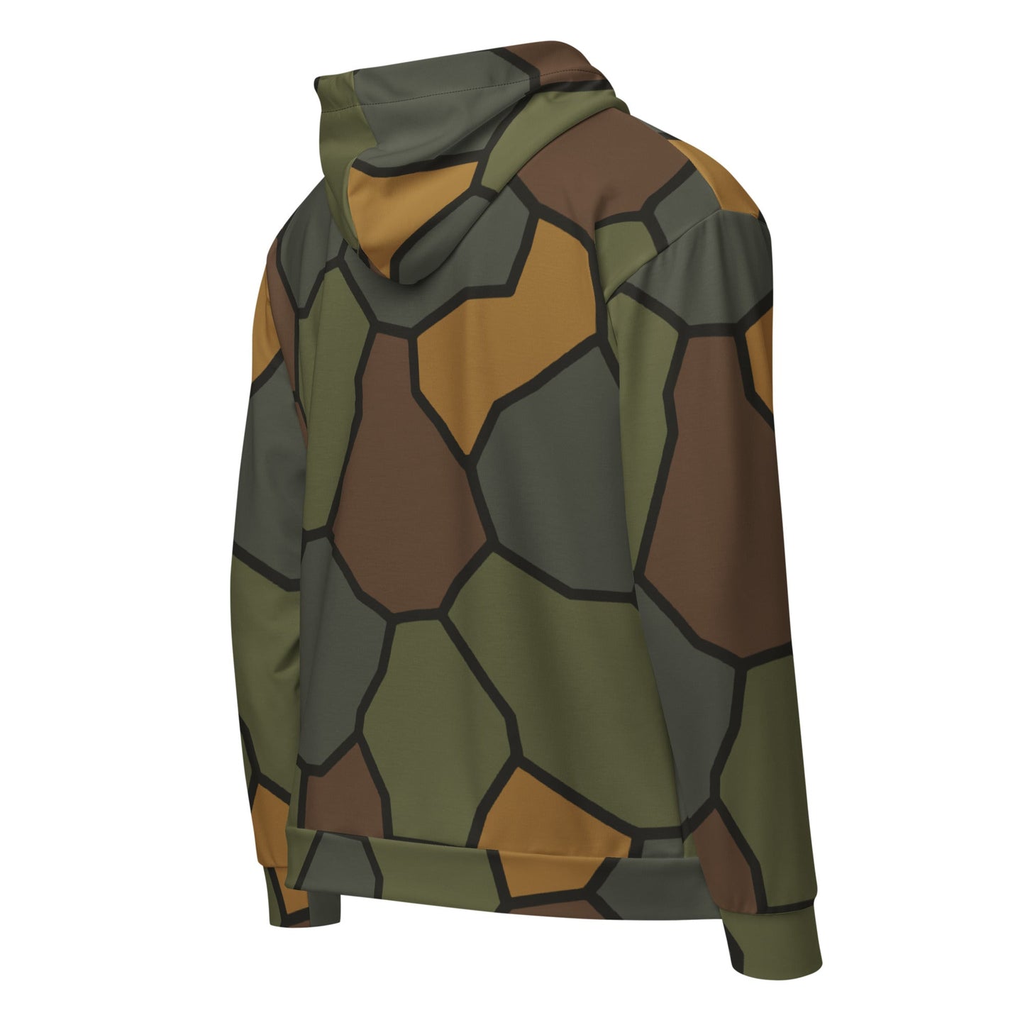 German WWI Turtle Shell Stahlhelm CAMO Unisex Zip Hoodie
