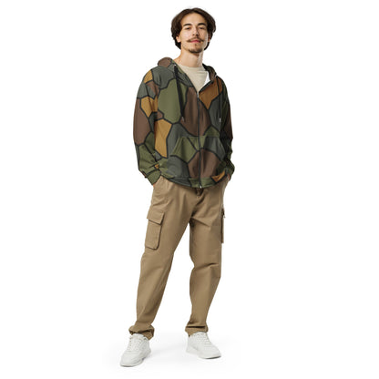 German WWI Turtle Shell Stahlhelm CAMO Unisex Zip Hoodie