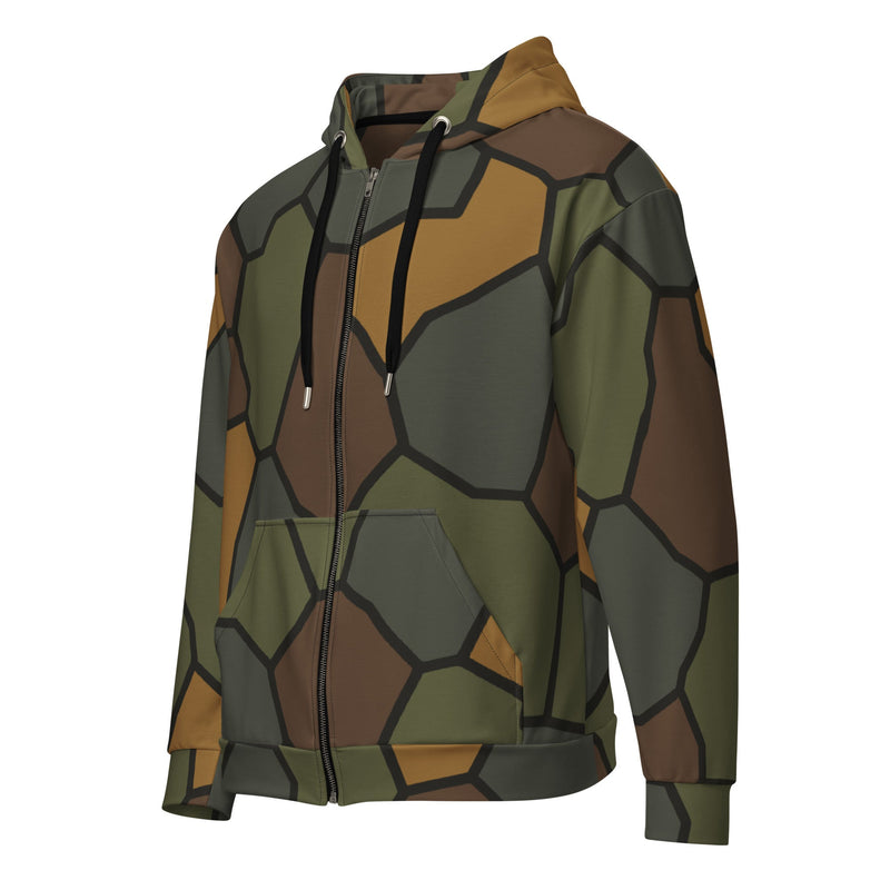 Turtle Shell Stahlhelm CAMO Unisex Zip Hoodie