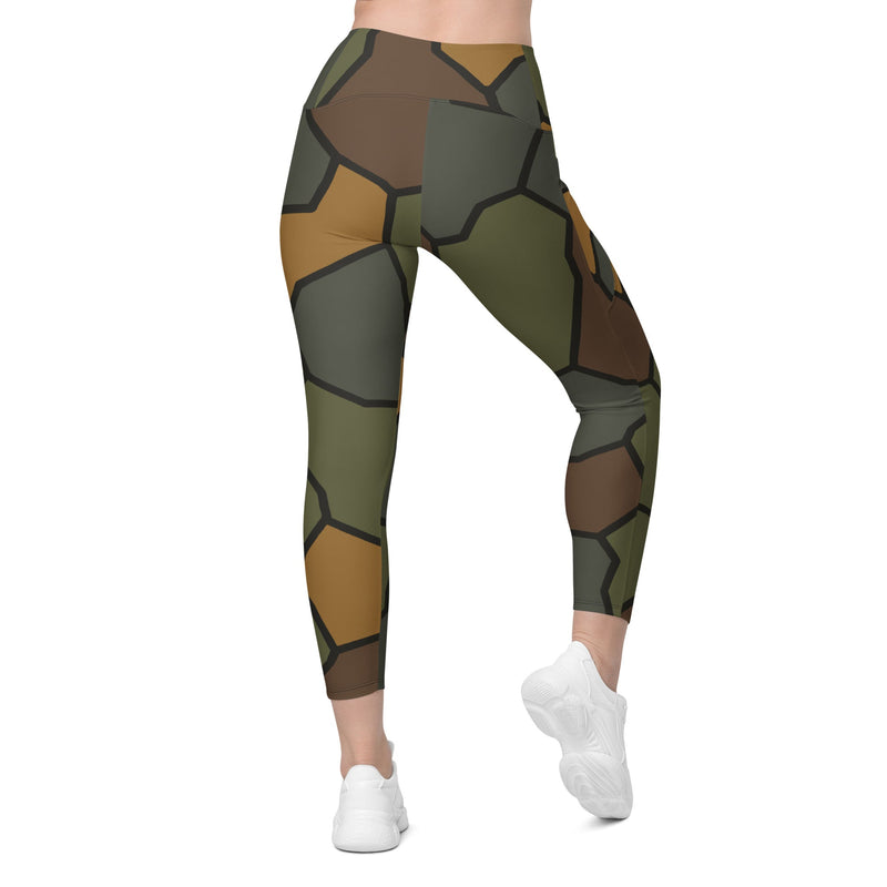 Turtle Shell Stahlhelm CAMO Womens Leggings with Pockets - Women
