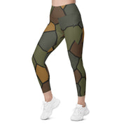 Turtle Shell Stahlhelm CAMO Womens Leggings with Pockets - Women