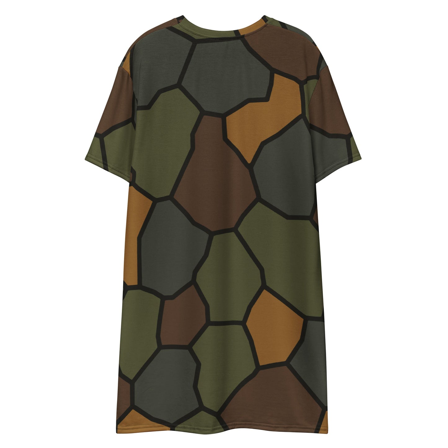 German WWI Turtle Shell Stahlhelm CAMO Womens T-Shirt Dress