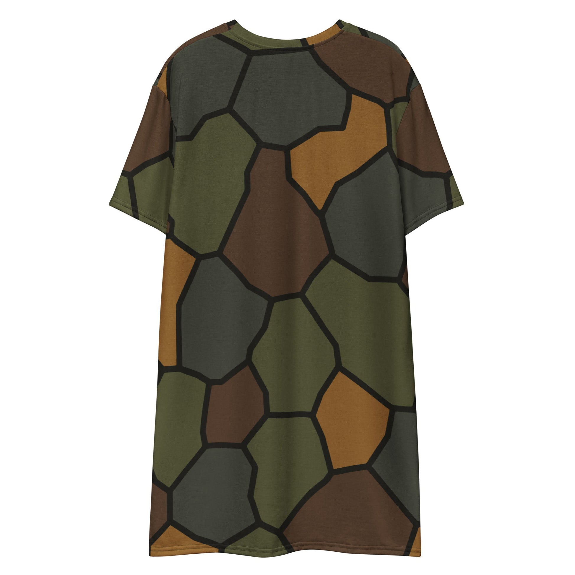 German WWI Turtle Shell Stahlhelm CAMO Womens T-Shirt Dress