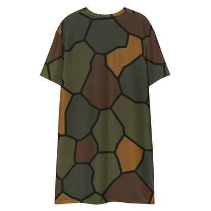German WWI Turtle Shell Stahlhelm CAMO Womens T-Shirt Dress