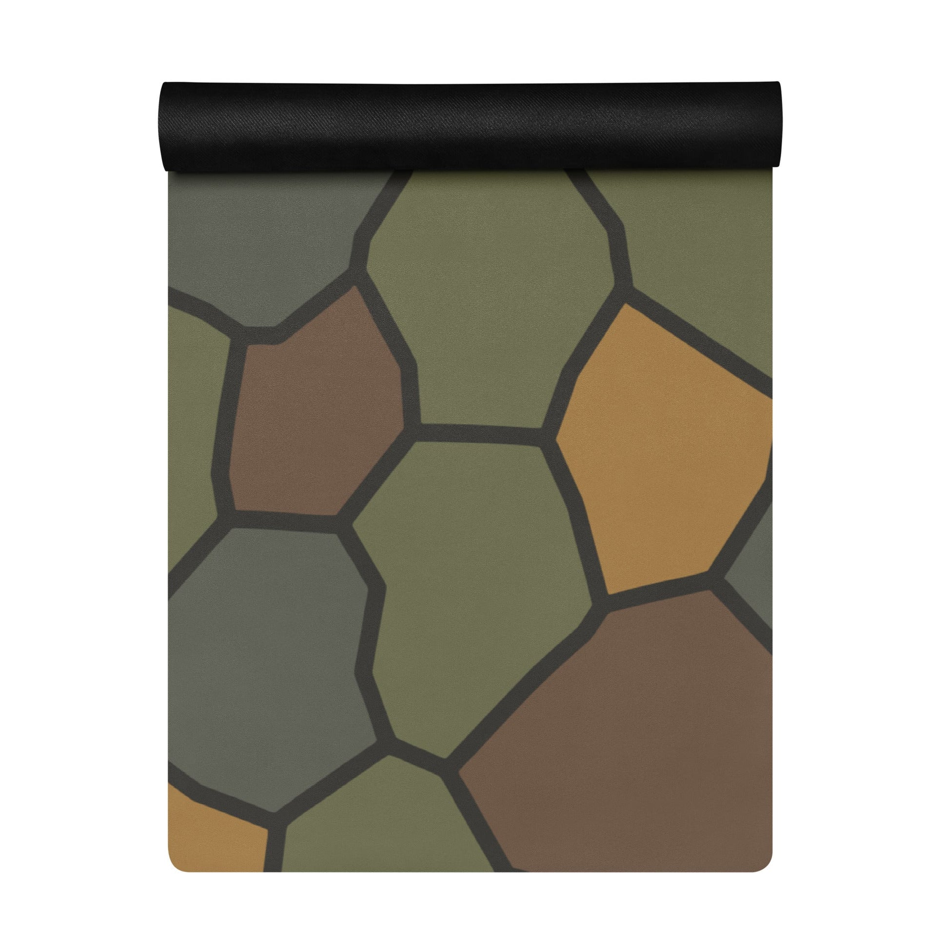 German WWI Turtle Shell Stahlhelm CAMO Yoga Mat