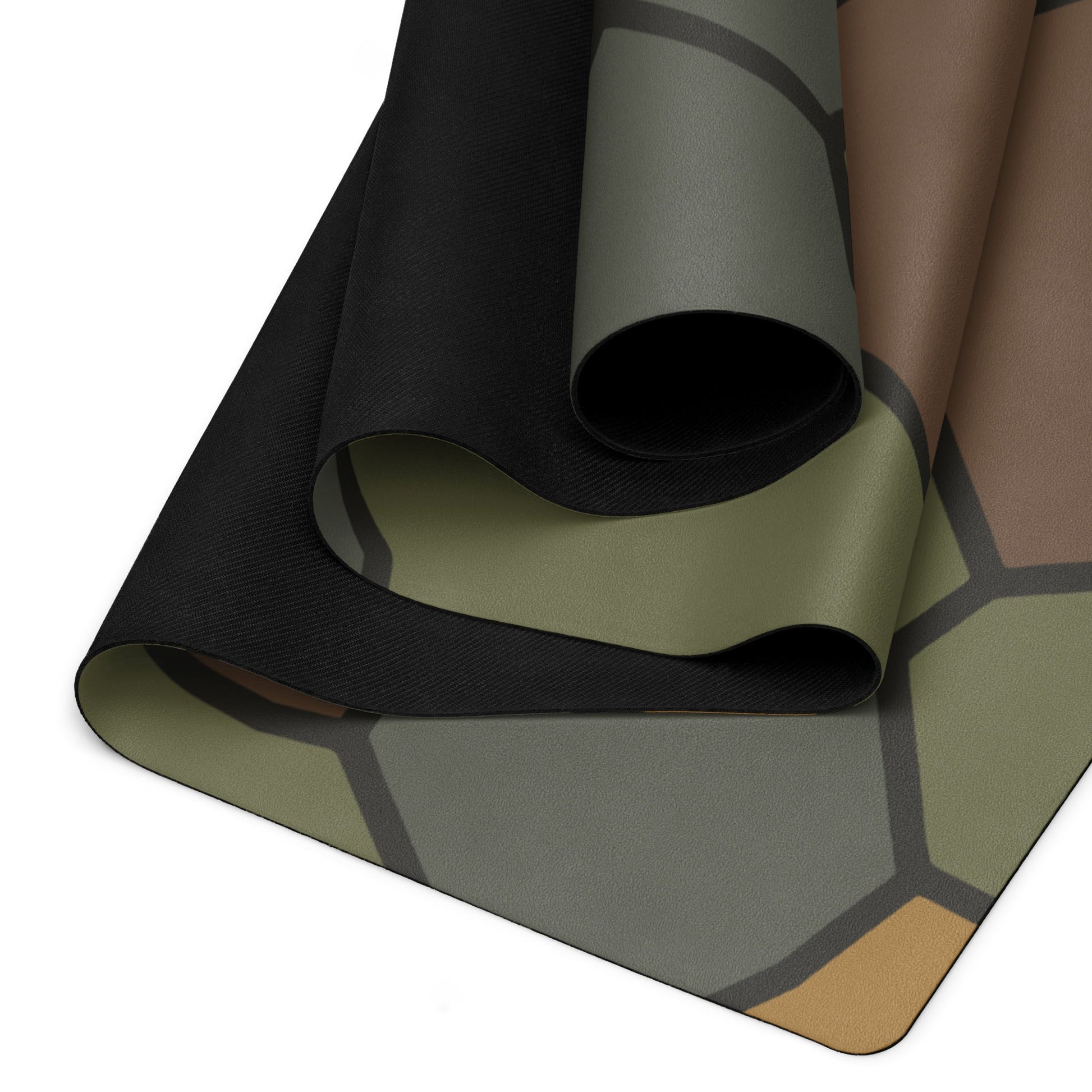 German WWI Turtle Shell Stahlhelm CAMO Yoga Mat