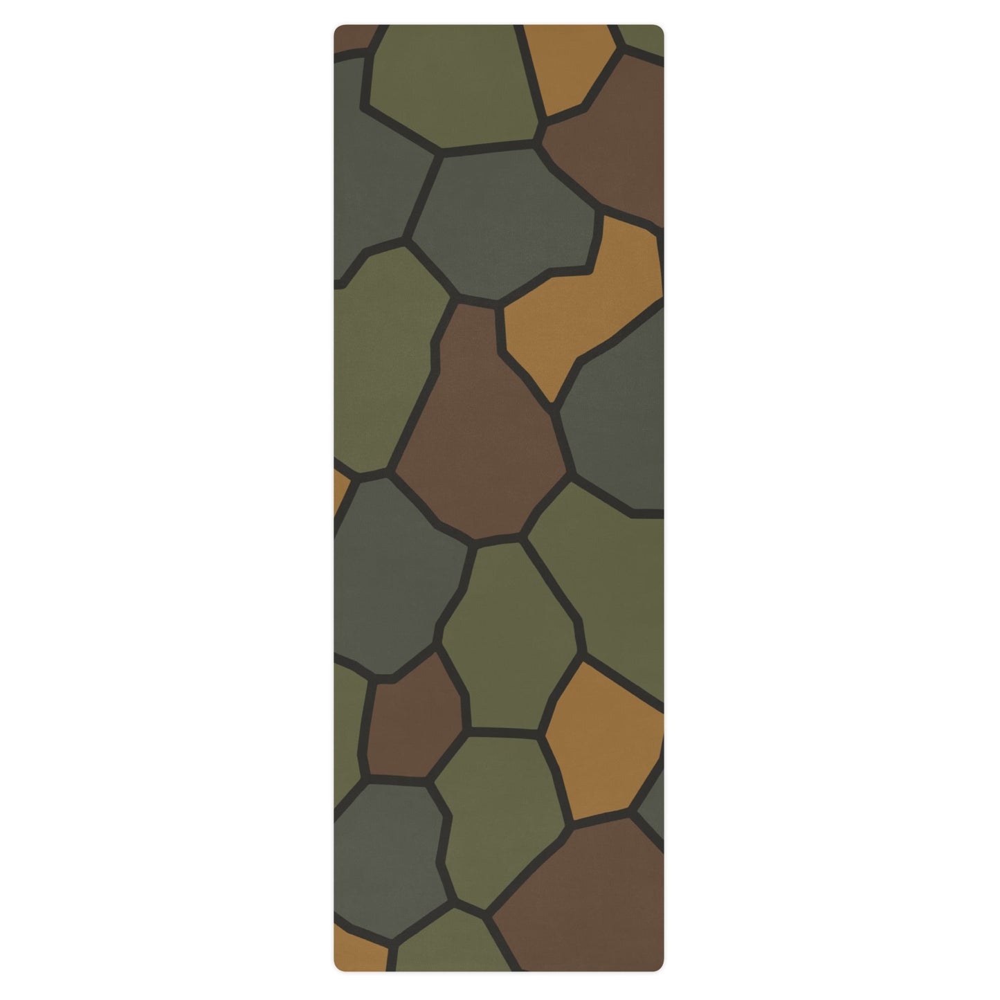 German WWI Turtle Shell Stahlhelm CAMO Yoga Mat