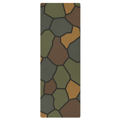 German WWI Turtle Shell Stahlhelm CAMO Yoga Mat