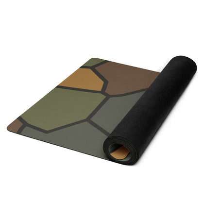 German WWI Turtle Shell Stahlhelm CAMO Yoga Mat