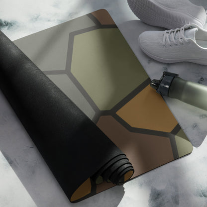 German WWI Turtle Shell Stahlhelm CAMO Yoga Mat