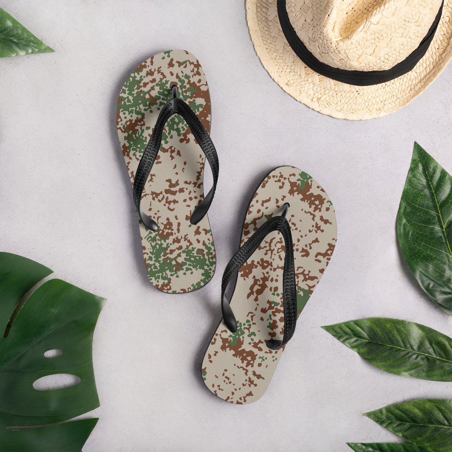 German Flecktarn Wüstentarn Desert CAMO Flip-Flops