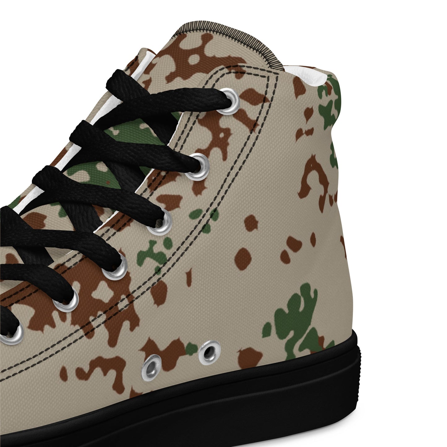 German Flecktarn Wüstentarn Desert CAMO Mens High-Top Canvas Shoes