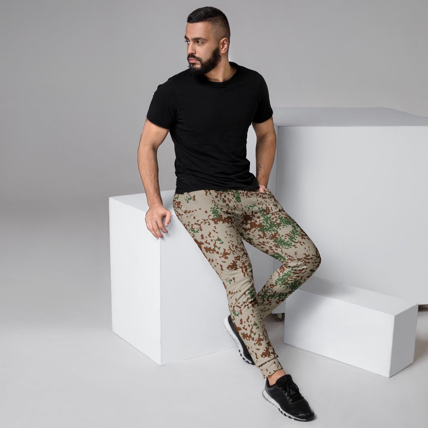 German Flecktarn Wüstentarn Desert CAMO Mens Joggers - XS