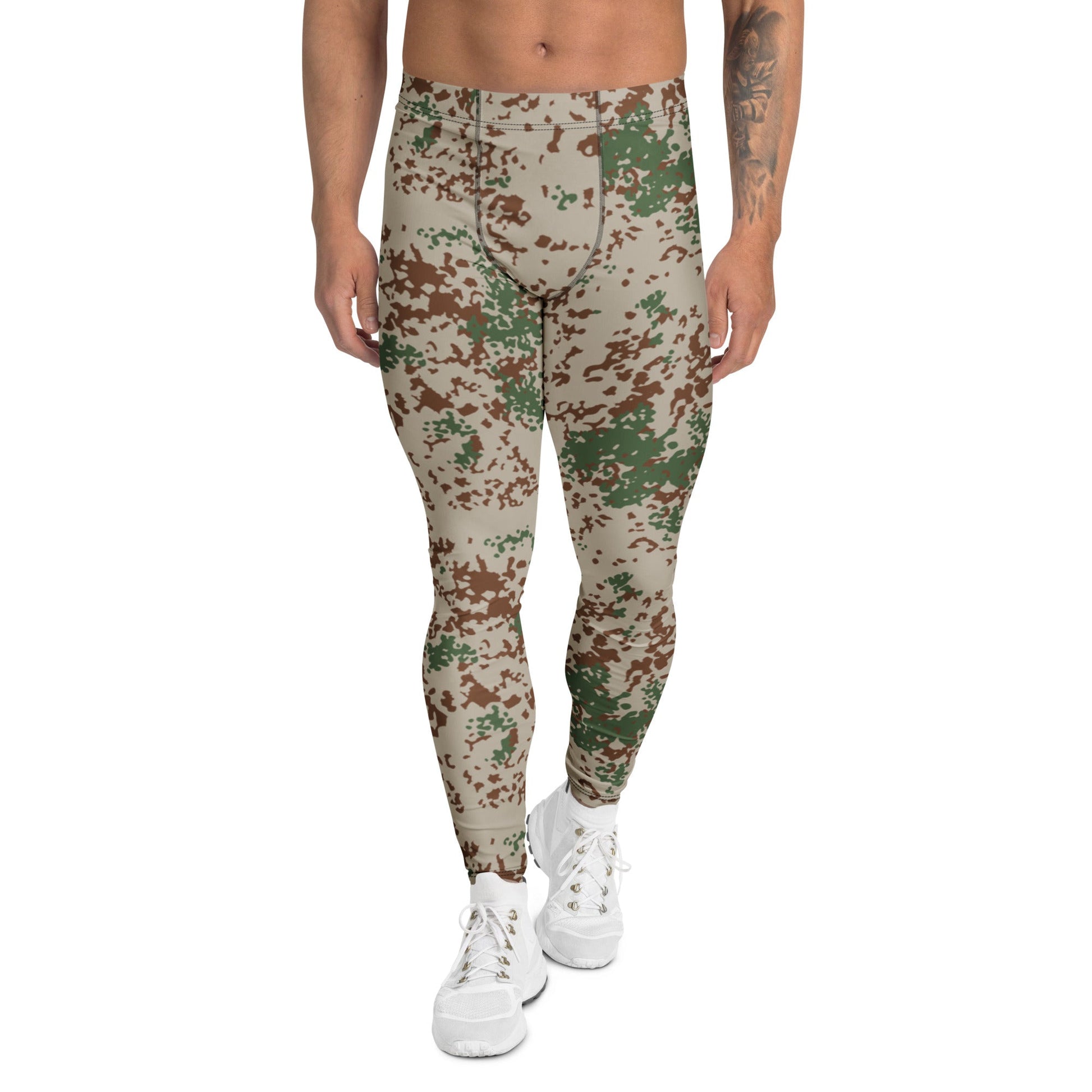 German Flecktarn Wüstentarn Desert CAMO Mens Leggings - XS