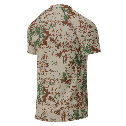 German Flecktarn Wüstentarn Desert CAMO Mens Short-Sleeve Rash Guard