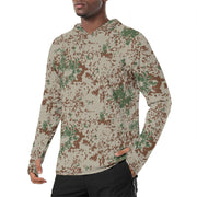 Wüstentarn Desert CAMO Mens Sunscreen Sports Hoodie With Thumb Holes