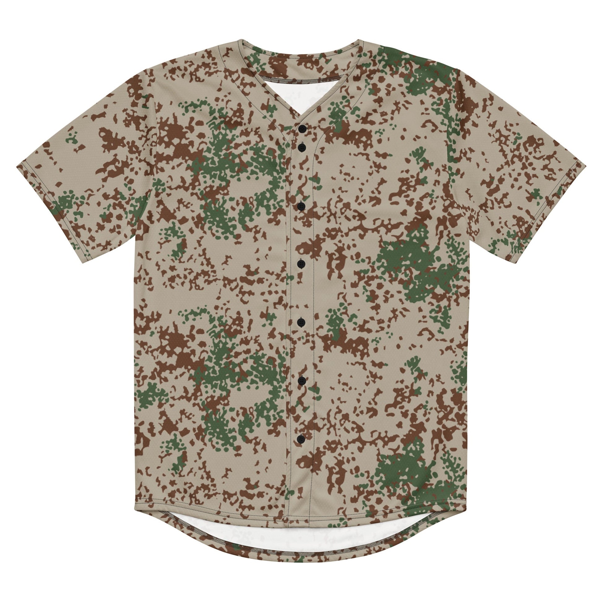 German Flecktarn Wüstentarn Desert CAMO Recycled Unisex Baseball Jersey
