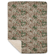 Flecktarn Wüstentarn Desert CAMO Sherpa Blanket