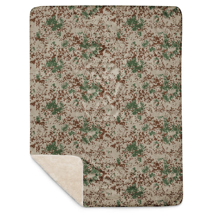 German Flecktarn Wüstentarn Desert CAMO Sherpa Blanket