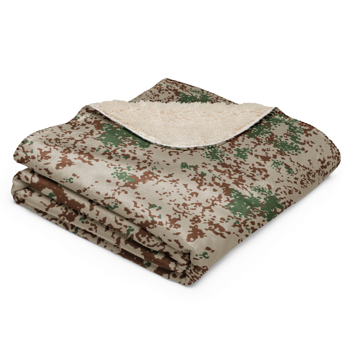German Flecktarn Wüstentarn Desert CAMO Sherpa Blanket