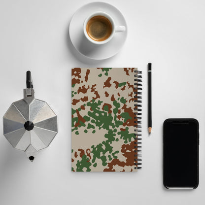 German Flecktarn Wüstentarn Desert CAMO Spiral Notebook