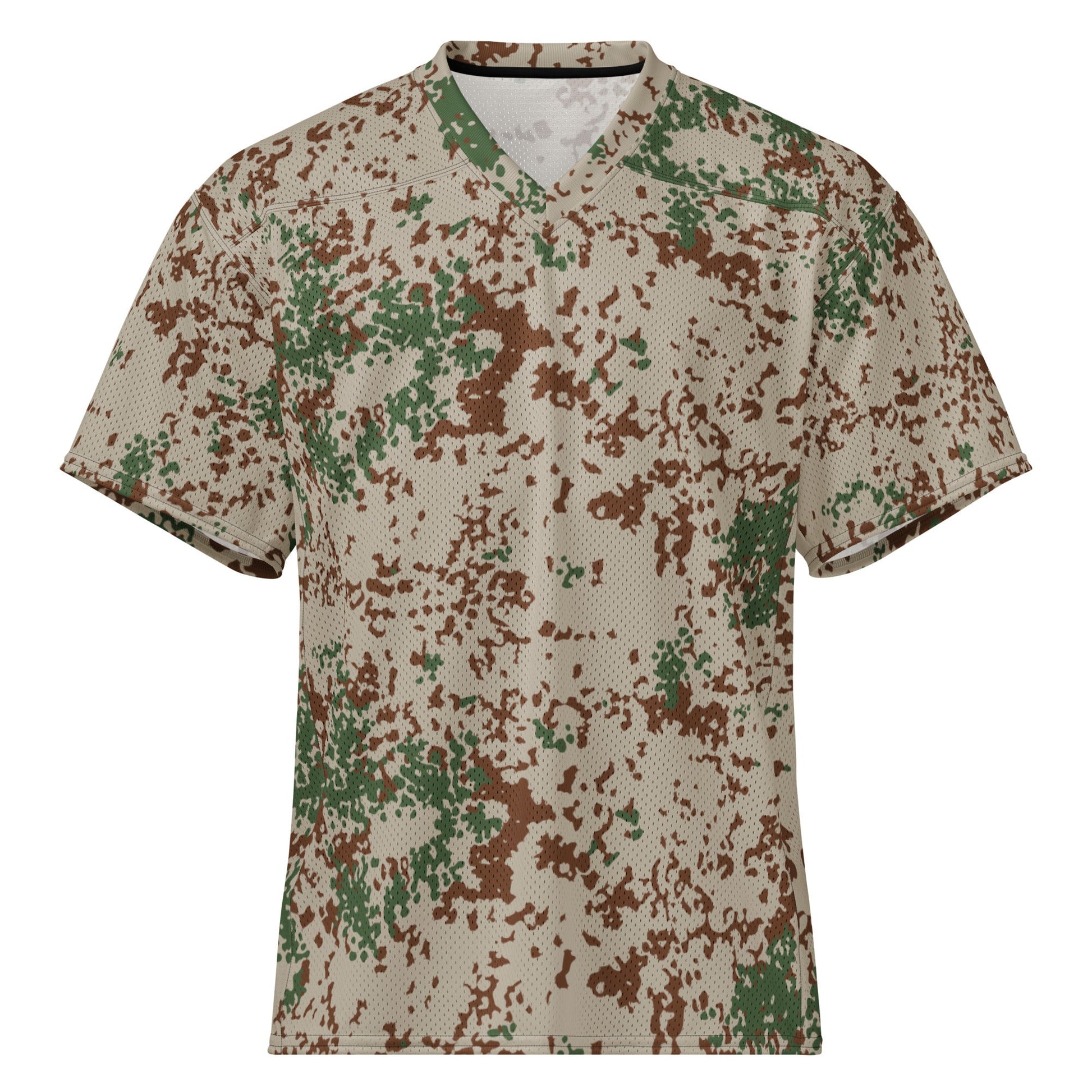 German Flecktarn Wüstentarn Desert CAMO Unisex American Football Jersey - 2XS